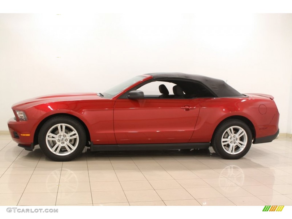 Red Candy Metallic 2010 Ford Mustang V6 Convertible Exterior Photo #61451091