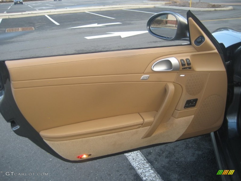 2009 Porsche 911 Carrera Cabriolet Sand Beige Door Panel Photo #61451336