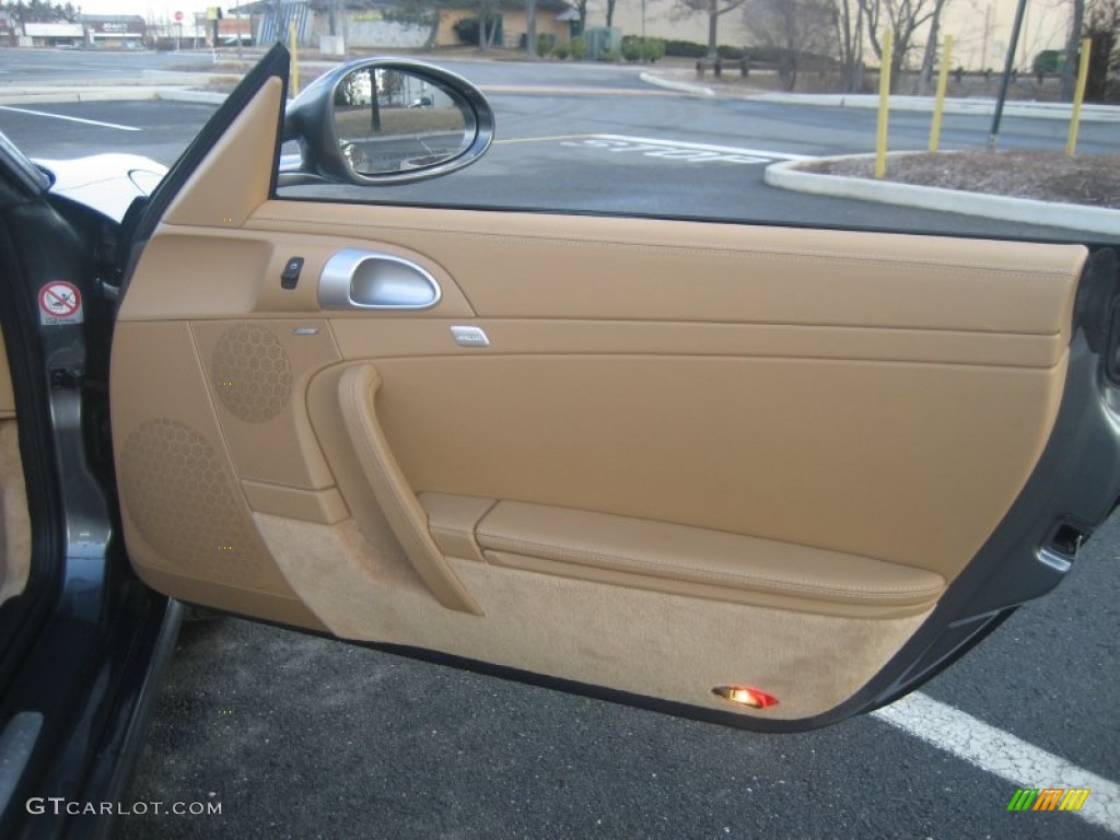 2009 Porsche 911 Carrera Cabriolet Sand Beige Door Panel Photo #61451345