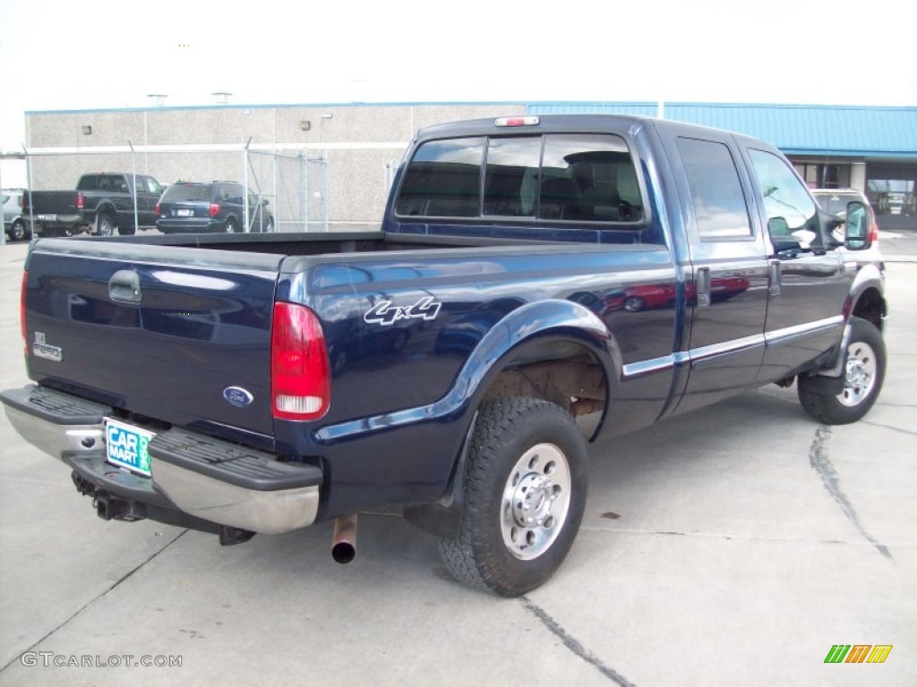 2007 F250 Super Duty XLT SuperCab 4x4 - True Blue Metallic / Tan photo #28