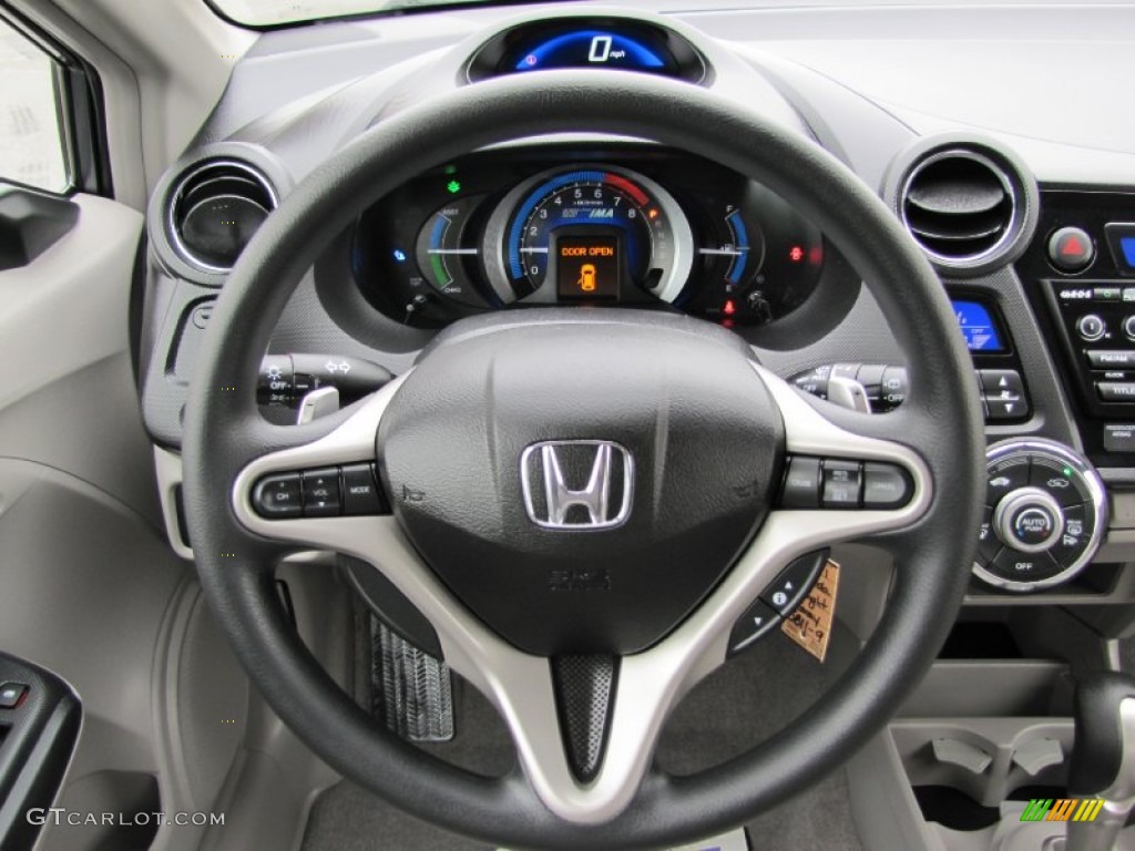 2011 Honda Insight Hybrid EX Gray Steering Wheel Photo #61456546