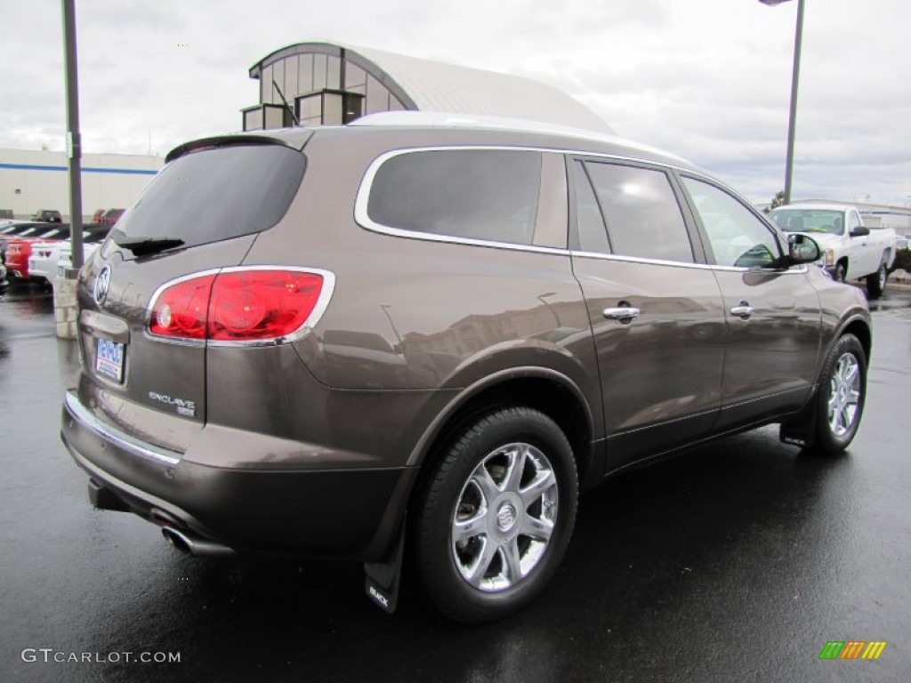 2008 Enclave CXL AWD - Cocoa Metallic / Cashmere/Cocoa photo #7