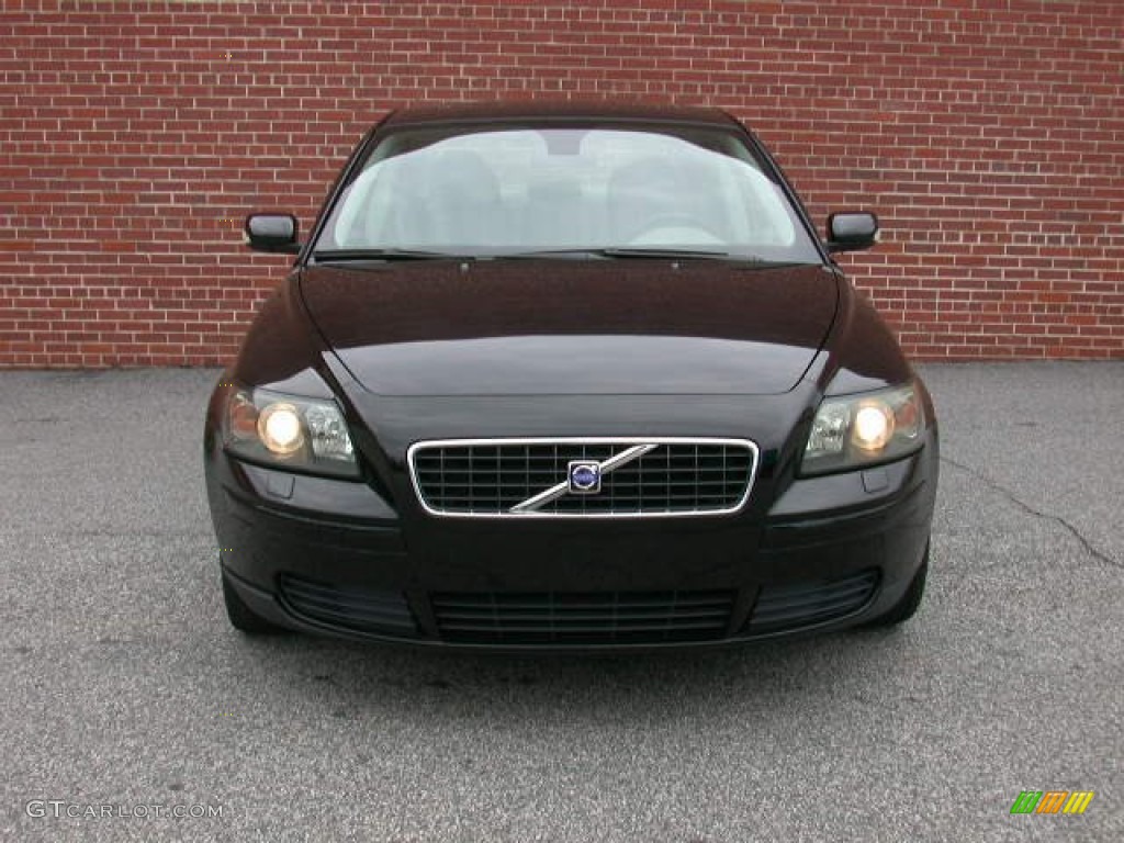 2005 S40 2.4i - Black / Dark Beige/Quartz Leather photo #7