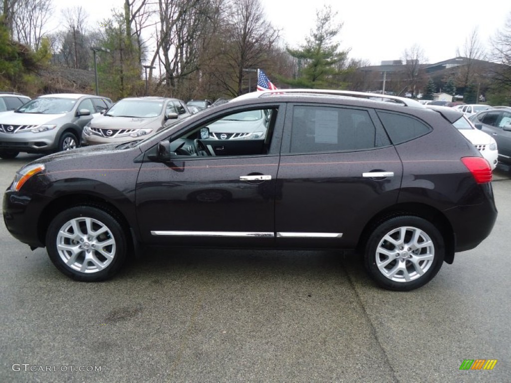 Black Amethyst 2011 Nissan Rogue SV AWD Exterior Photo #61458726