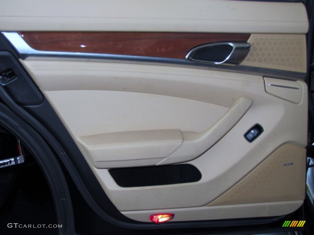 2011 Porsche Panamera 4S Luxor Beige Door Panel Photo #61458907