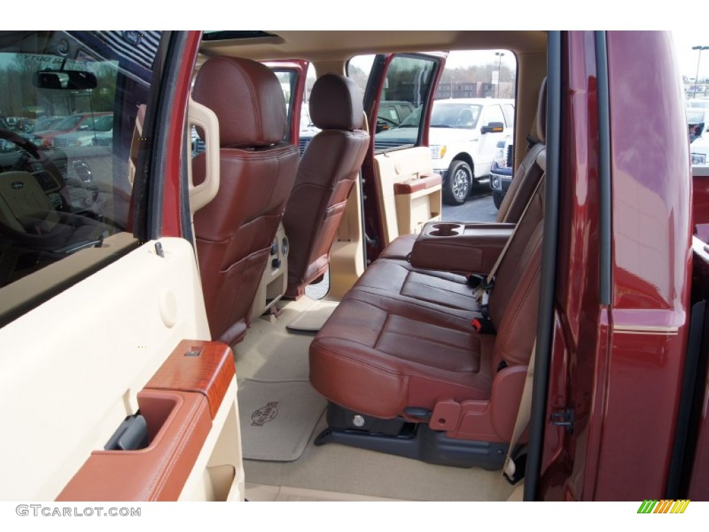 2012 F250 Super Duty King Ranch Crew Cab 4x4 - Autumn Red Metallic / Chaparral Leather photo #9