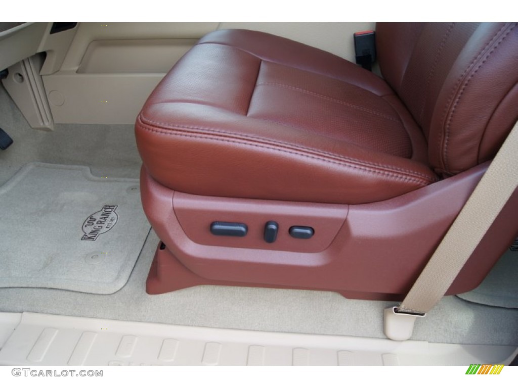 2012 F250 Super Duty King Ranch Crew Cab 4x4 - Autumn Red Metallic / Chaparral Leather photo #24