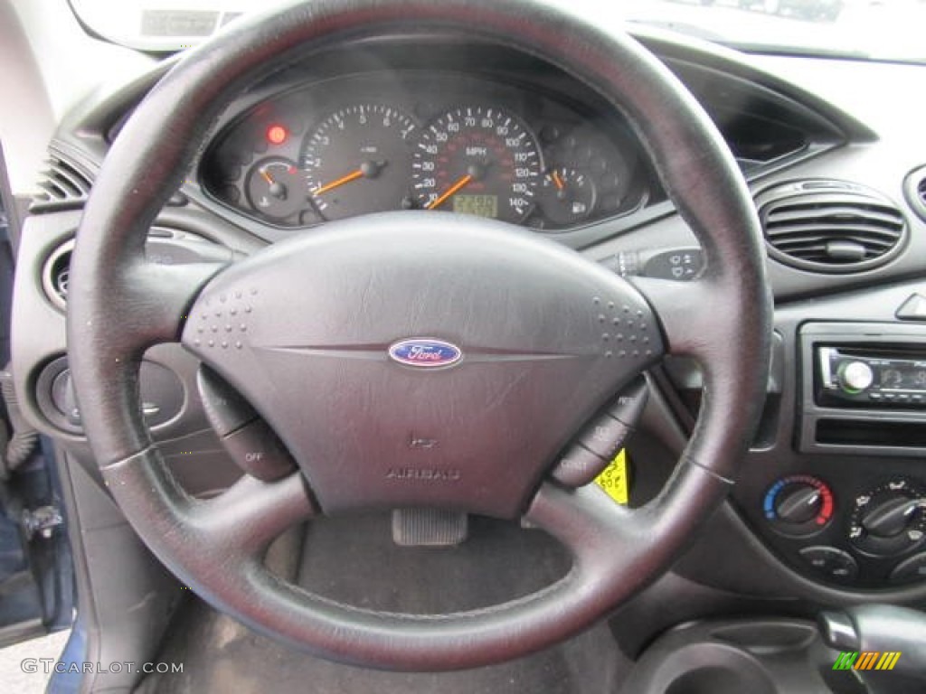 2001 Focus SE Sedan - Twilight Blue Metallic / Medium Graphite Grey photo #11