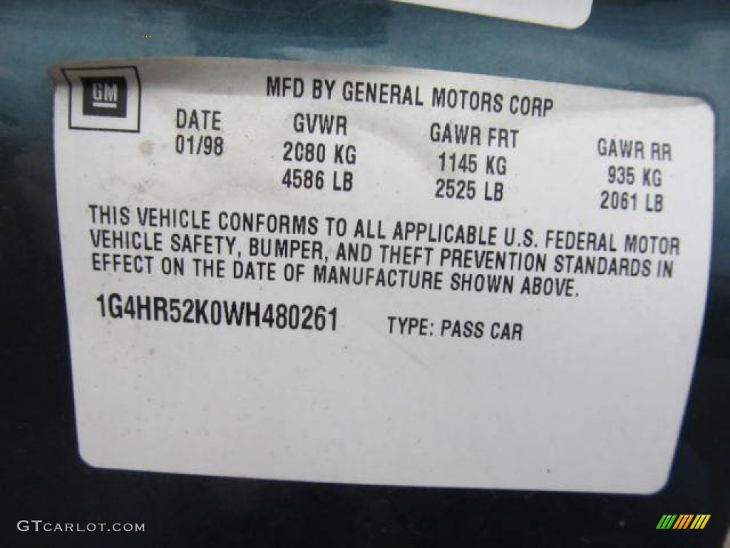 1998 LeSabre Limited - Emerald Green Pearl / Taupe photo #14