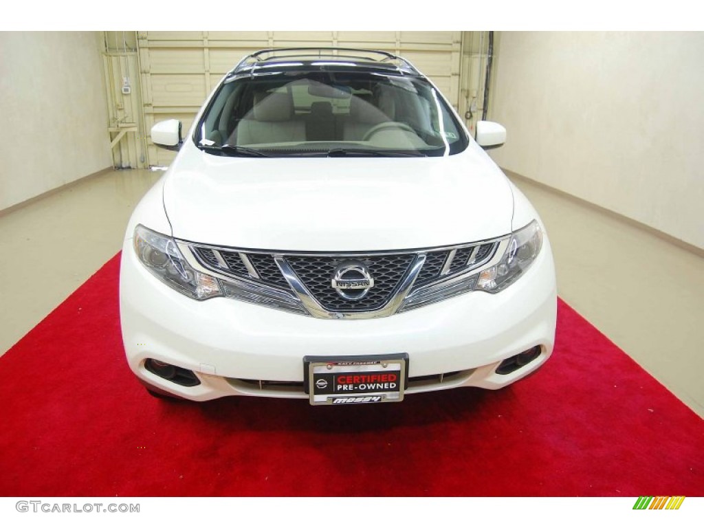 2011 Murano LE - Glacier White Pearl / Beige photo #2