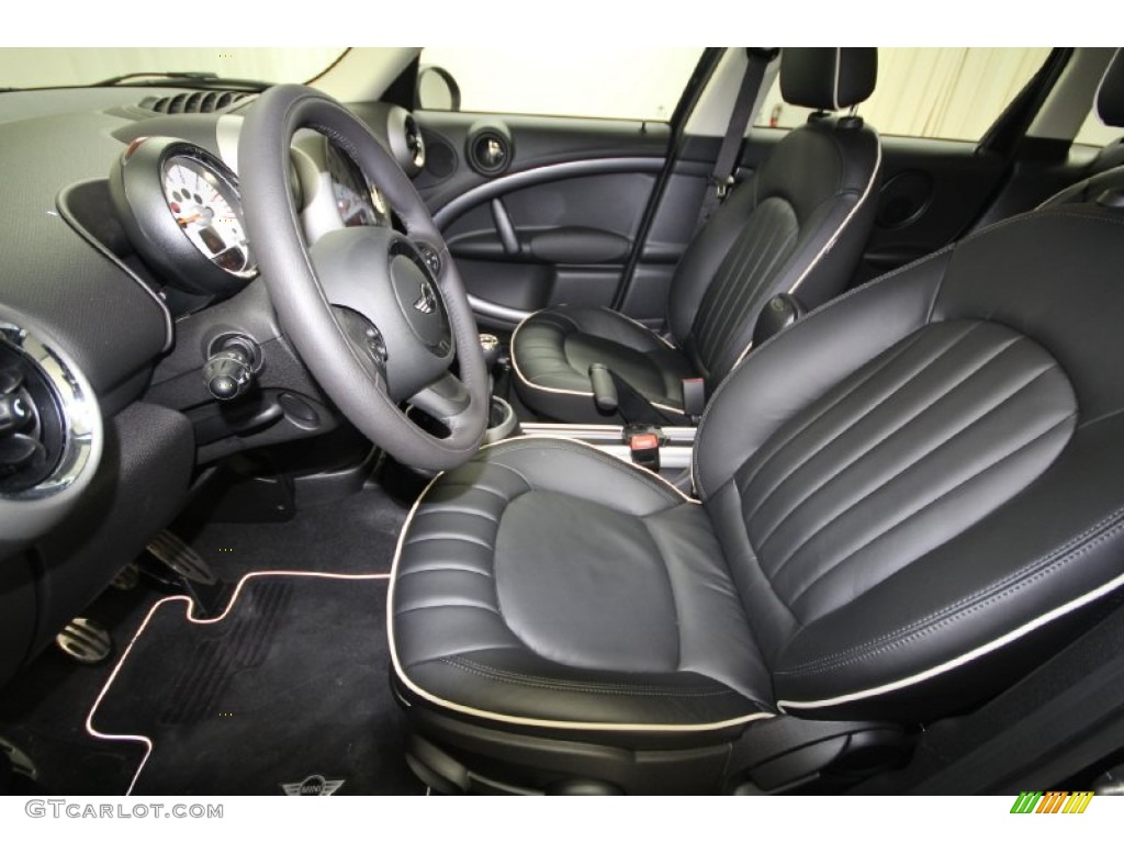 Carbon Black Interior 2012 Mini Cooper S Countryman All4 AWD Photo #61462096