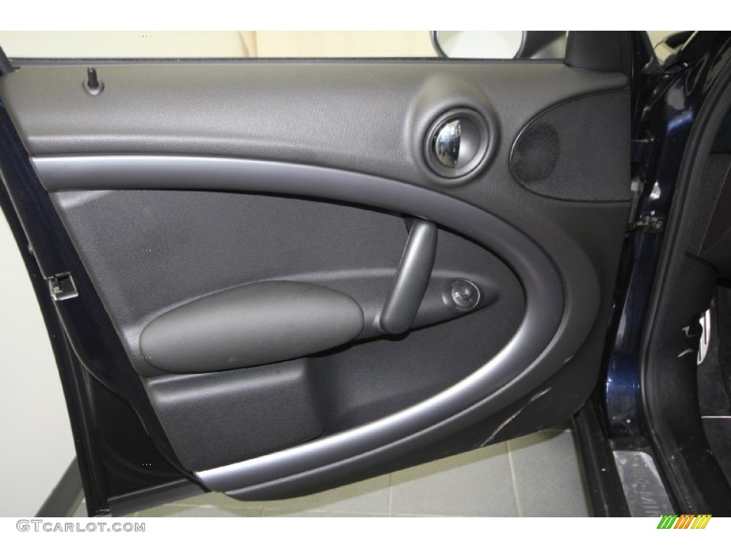 2012 Mini Cooper S Countryman All4 AWD Carbon Black Door Panel Photo #61462180
