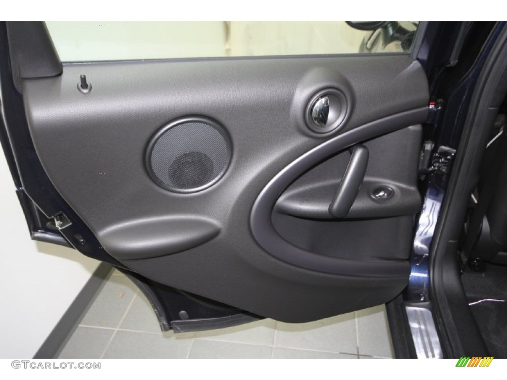 2012 Mini Cooper S Countryman All4 AWD Carbon Black Door Panel Photo #61462276