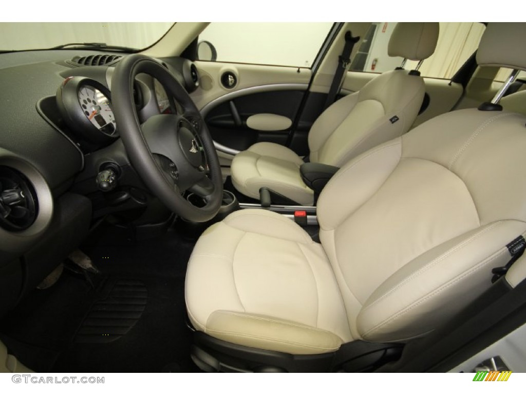 Gravity Polar Beige Leather Interior 2012 Mini Cooper Countryman Photo #61462550