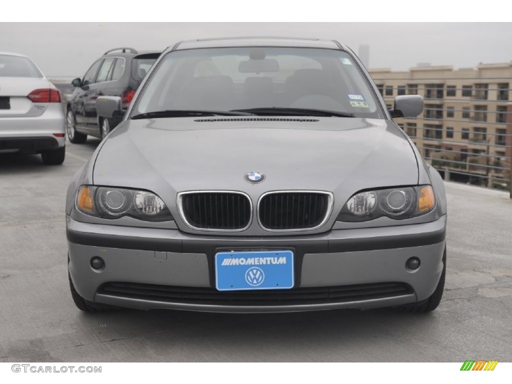 2004 3 Series 325i Sedan - Silver Grey Metallic / Black photo #2