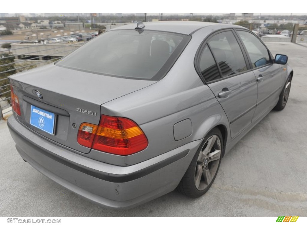 2004 3 Series 325i Sedan - Silver Grey Metallic / Black photo #5