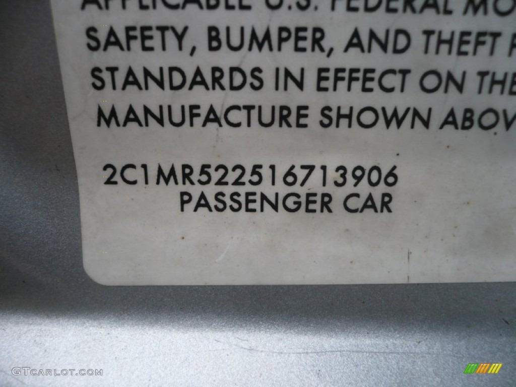 2001 Metro LSi - Silver Metallic / Gray photo #19