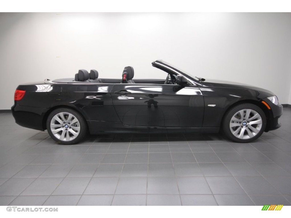 2012 3 Series 328i Convertible - Black Sapphire Metallic / Black photo #2