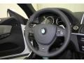 Black Nappa Leather Steering Wheel Photo for 2012 BMW 6 Series #61464541