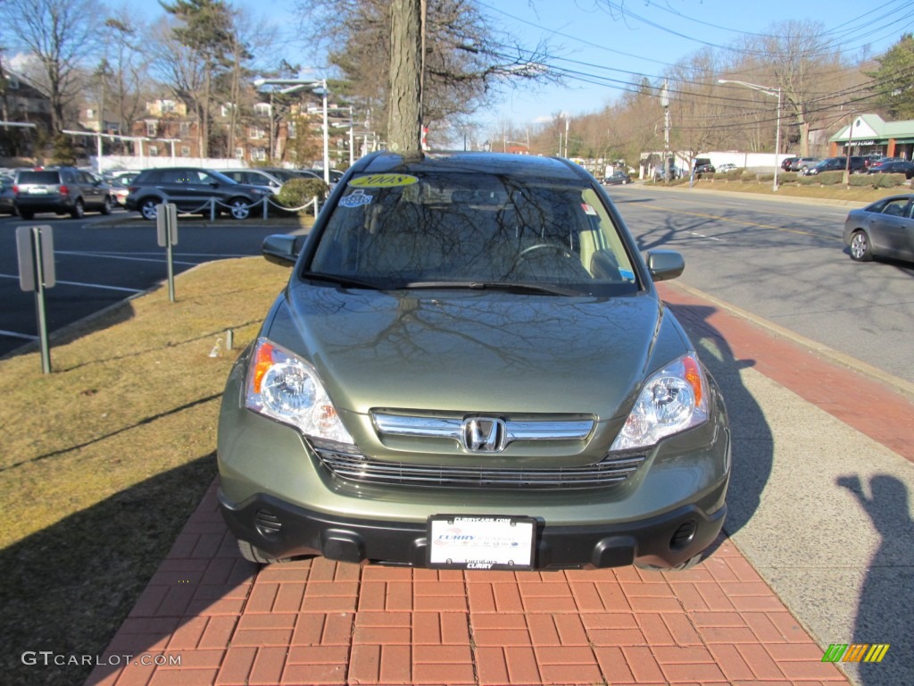 2008 CR-V EX-L 4WD - Green Tea Metallic / Ivory photo #2