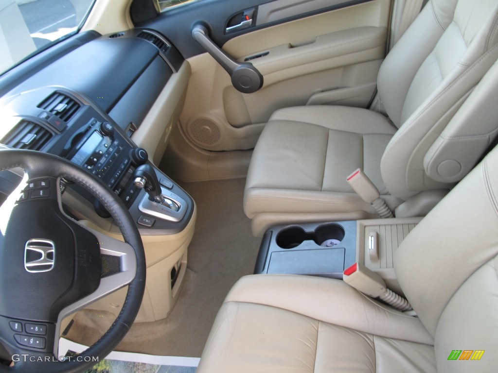 2008 CR-V EX-L 4WD - Green Tea Metallic / Ivory photo #14