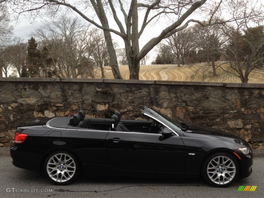 2008 3 Series 328i Convertible - Black Sapphire Metallic / Black photo #17