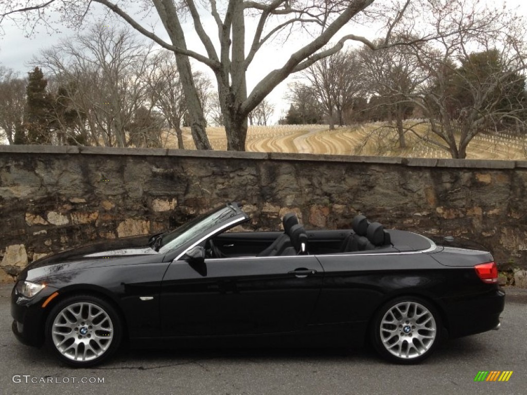2008 3 Series 328i Convertible - Black Sapphire Metallic / Black photo #19