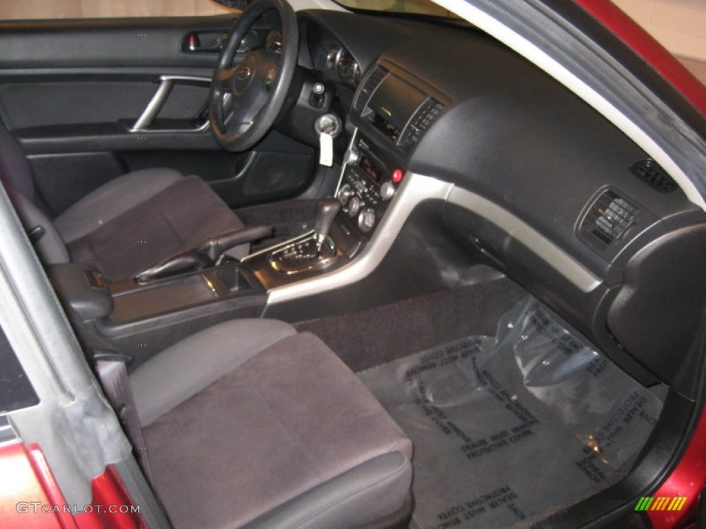 2009 Legacy 2.5i Sedan - Ruby Red Pearl / Off Black photo #20