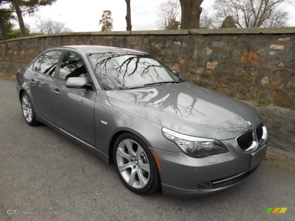 Space Grey Metallic 2008 BMW 5 Series 535i Sedan Exterior Photo #61465884