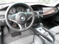 Black 2008 BMW 5 Series 535i Sedan Dashboard