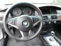 Black 2008 BMW 5 Series 535i Sedan Steering Wheel