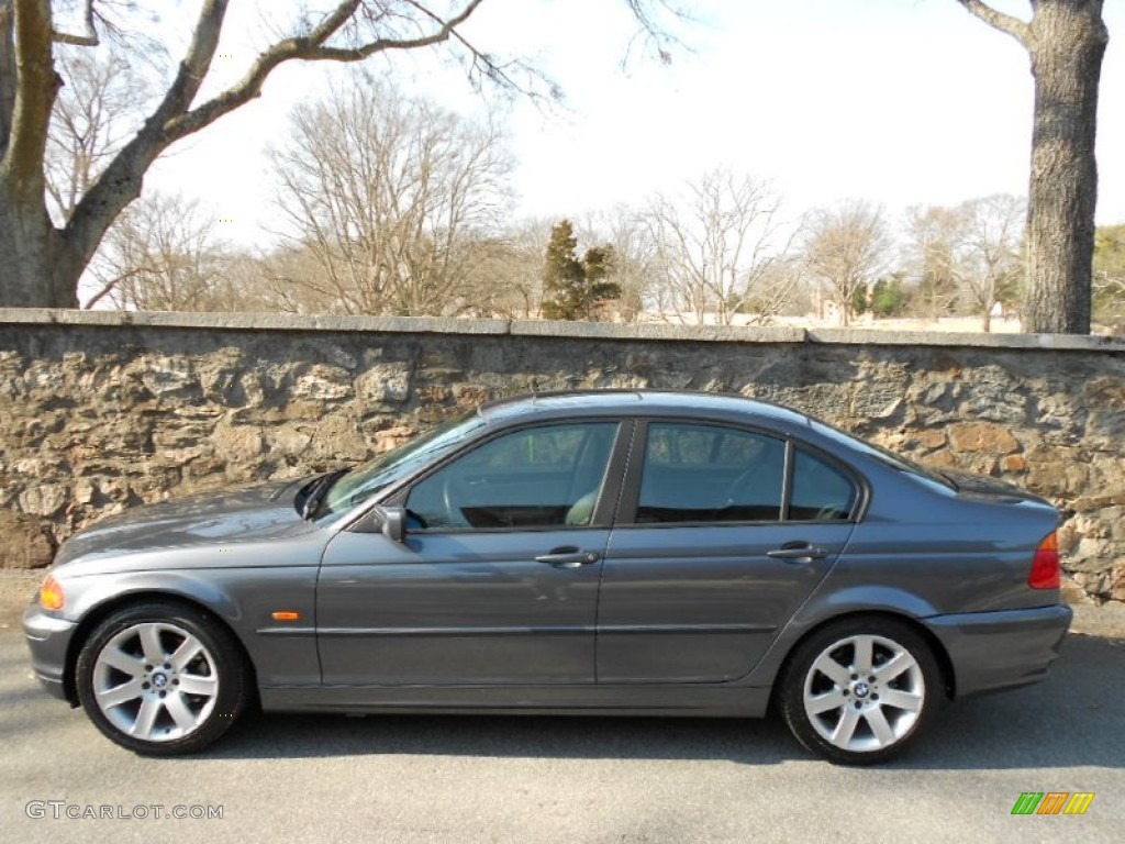 2001 3 Series 325i Sedan - Steel Grey Metallic / Grey photo #5