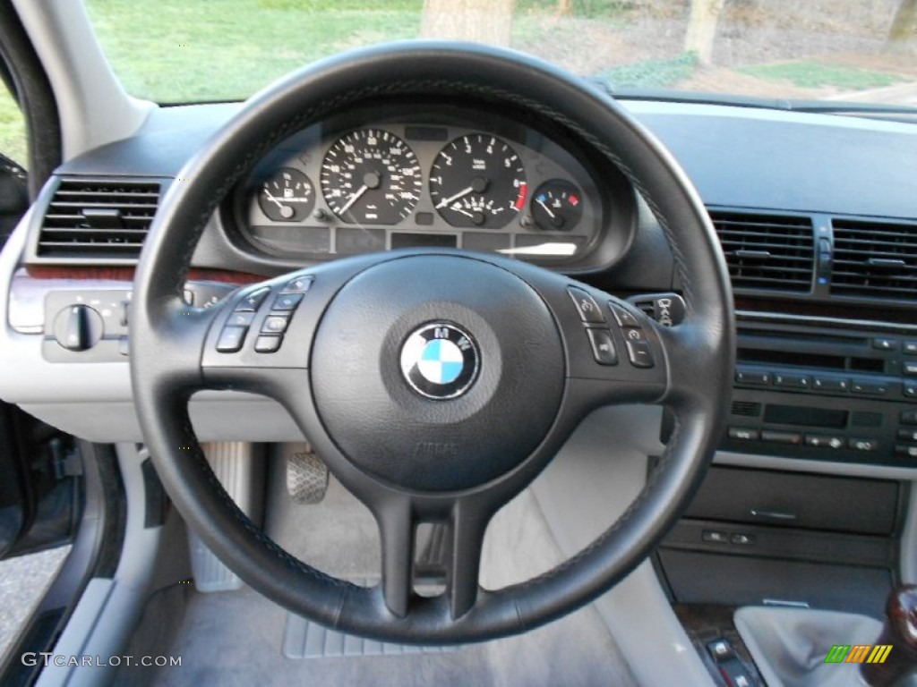 2001 3 Series 325i Sedan - Steel Grey Metallic / Grey photo #17