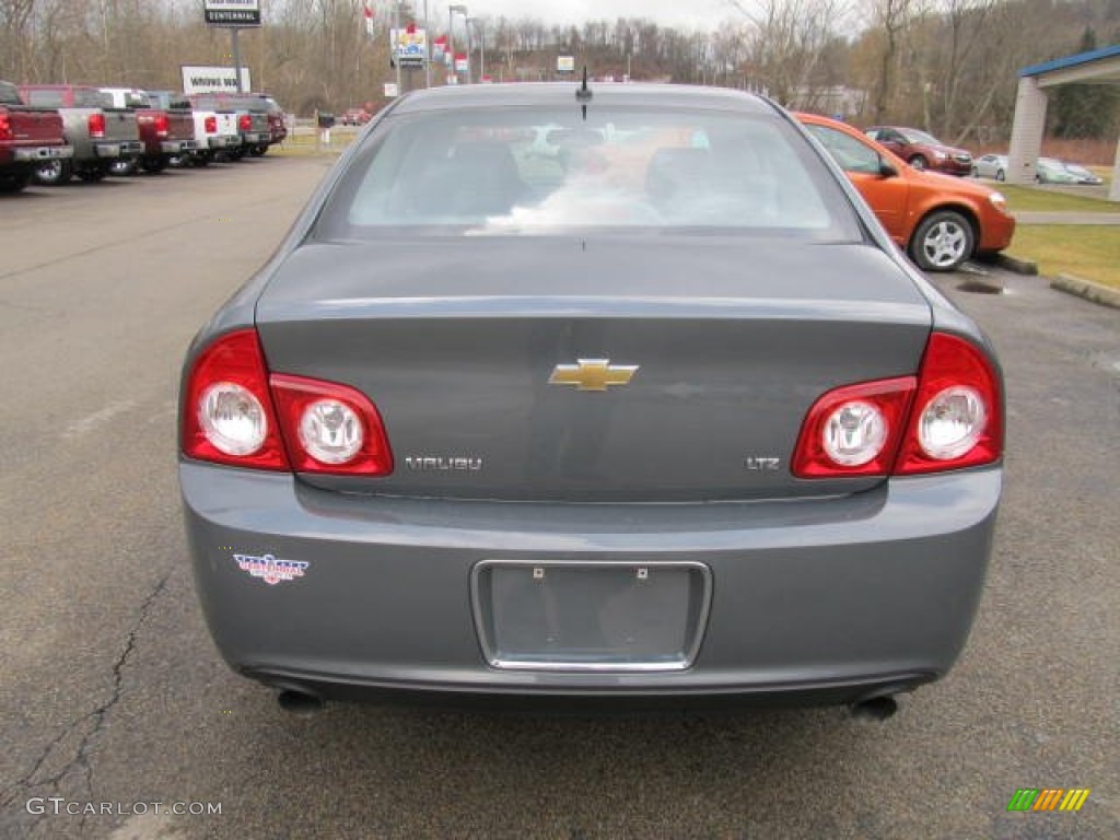 2008 Malibu LTZ Sedan - Dark Gray Metallic / Ebony/Brick Red photo #3