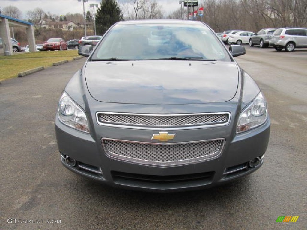 2008 Malibu LTZ Sedan - Dark Gray Metallic / Ebony/Brick Red photo #6