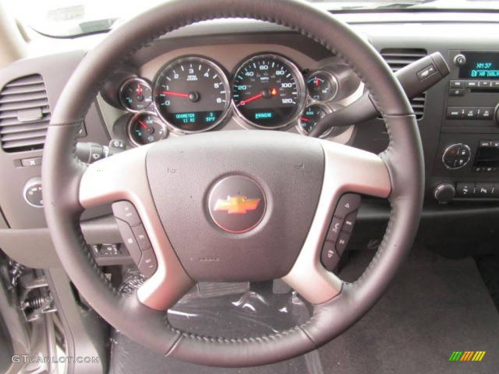 2012 Silverado 1500 LT Crew Cab 4x4 - Graystone Metallic / Light Titanium/Dark Titanium photo #10