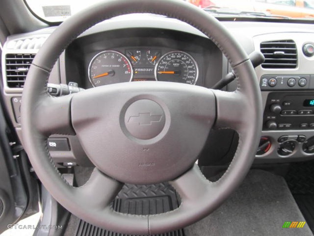 2012 Chevrolet Colorado Work Truck Extended Cab Ebony Steering Wheel Photo #61467843