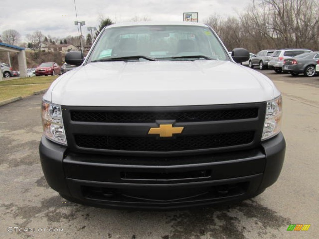 2012 Silverado 1500 Work Truck Regular Cab 4x4 - Summit White / Dark Titanium photo #7