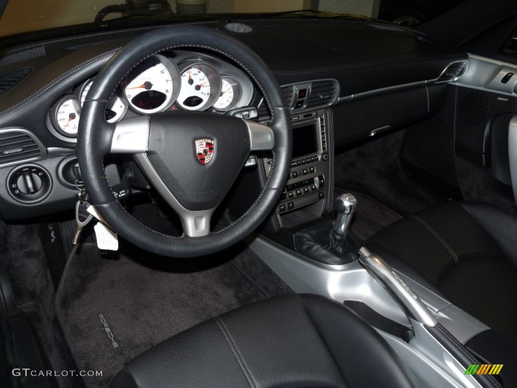 2008 Porsche 911 Carrera 4S Cabriolet Black Dashboard Photo #61468464