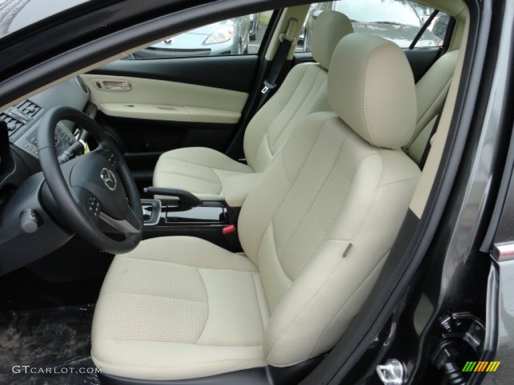 Beige Interior 2012 Mazda MAZDA6 i Touring Plus Sedan Photo #61469162