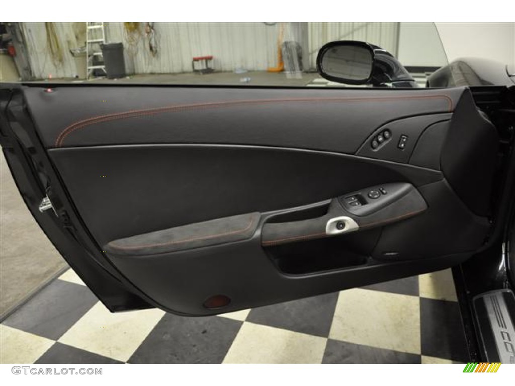 2012 Chevrolet Corvette Centennial Edition Grand Sport Coupe Ebony Door Panel Photo #61470012