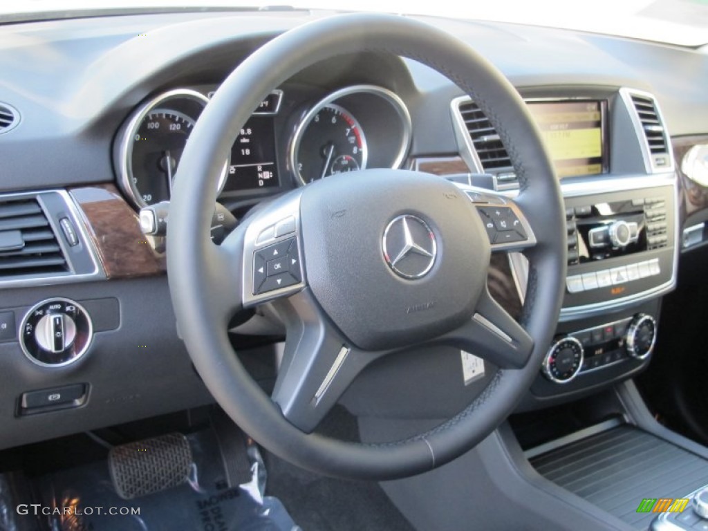 2012 ML 350 4Matic - Palladium Silver Metallic / Black photo #8