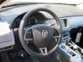 Ivory/Warm Charcoal 2012 Jaguar XF Portfolio Steering Wheel