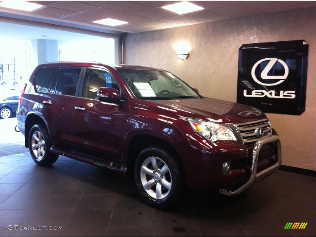 2011 GX 460 - Claret Red Pearl / Black/Auburn Bubinga photo #1