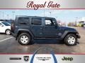 2008 Steel Blue Metallic Jeep Wrangler Unlimited X 4x4  photo #1
