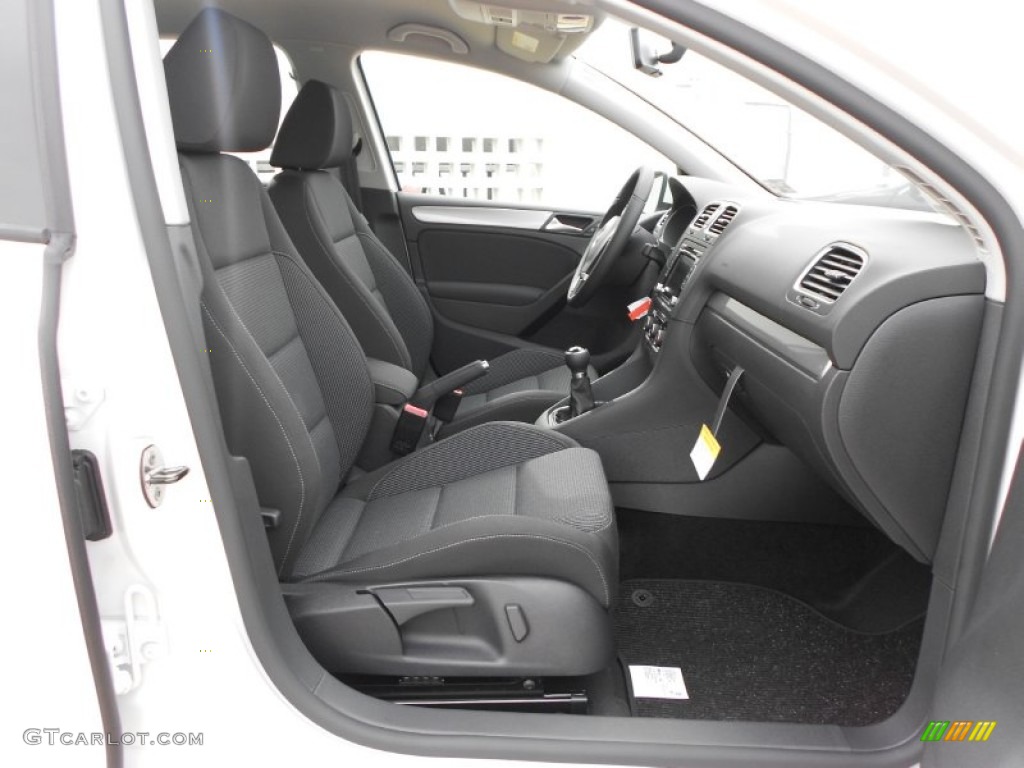 Titan Black Interior 2012 Volkswagen Golf 4 Door TDI Photo #61474416