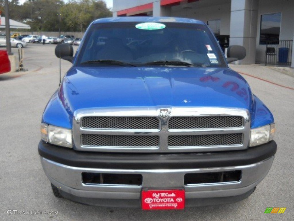 1998 Ram 1500 ST Regular Cab - Intense Blue Pearl / Black photo #2