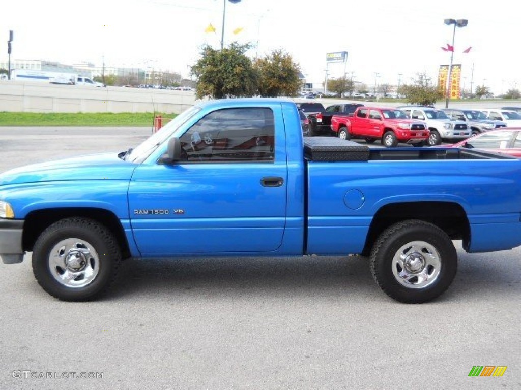 1998 Ram 1500 ST Regular Cab - Intense Blue Pearl / Black photo #4