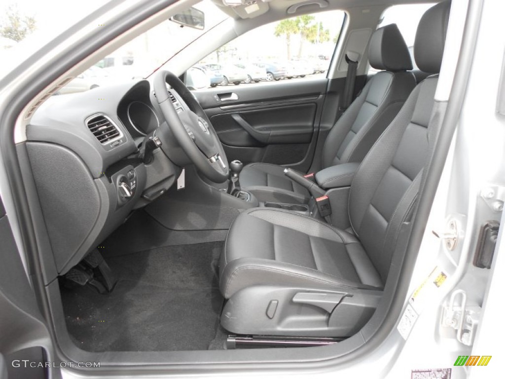 Titan Black Interior 2012 Volkswagen Jetta TDI SportWagen Photo #61474778
