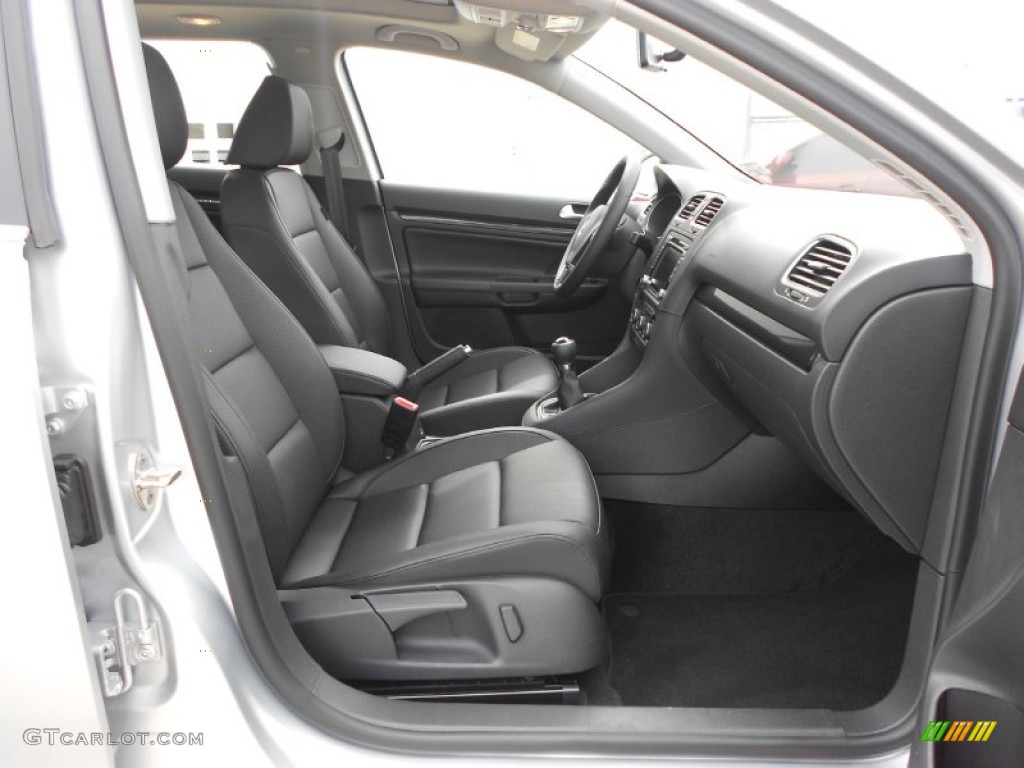 Titan Black Interior 2012 Volkswagen Jetta TDI SportWagen Photo #61474791
